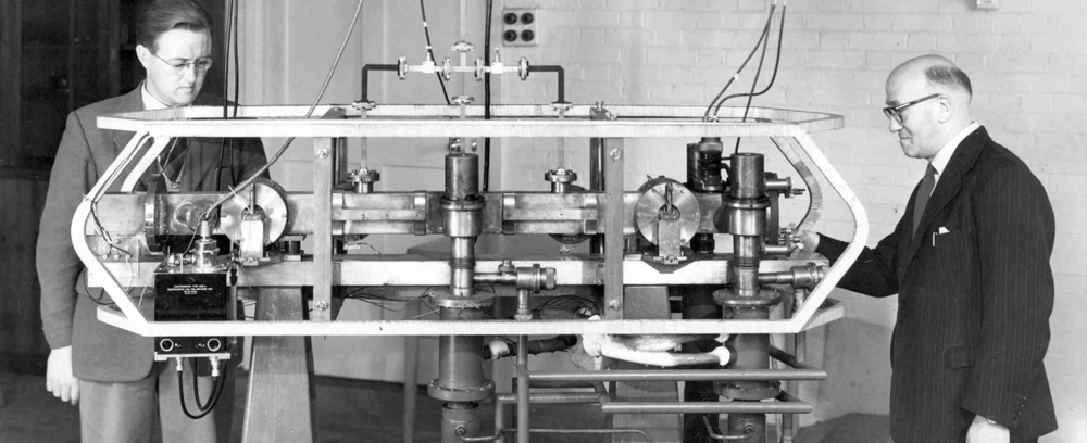 The world's first caesium-133 atomic clock (1955), and otherwise unrelated everything else here.
